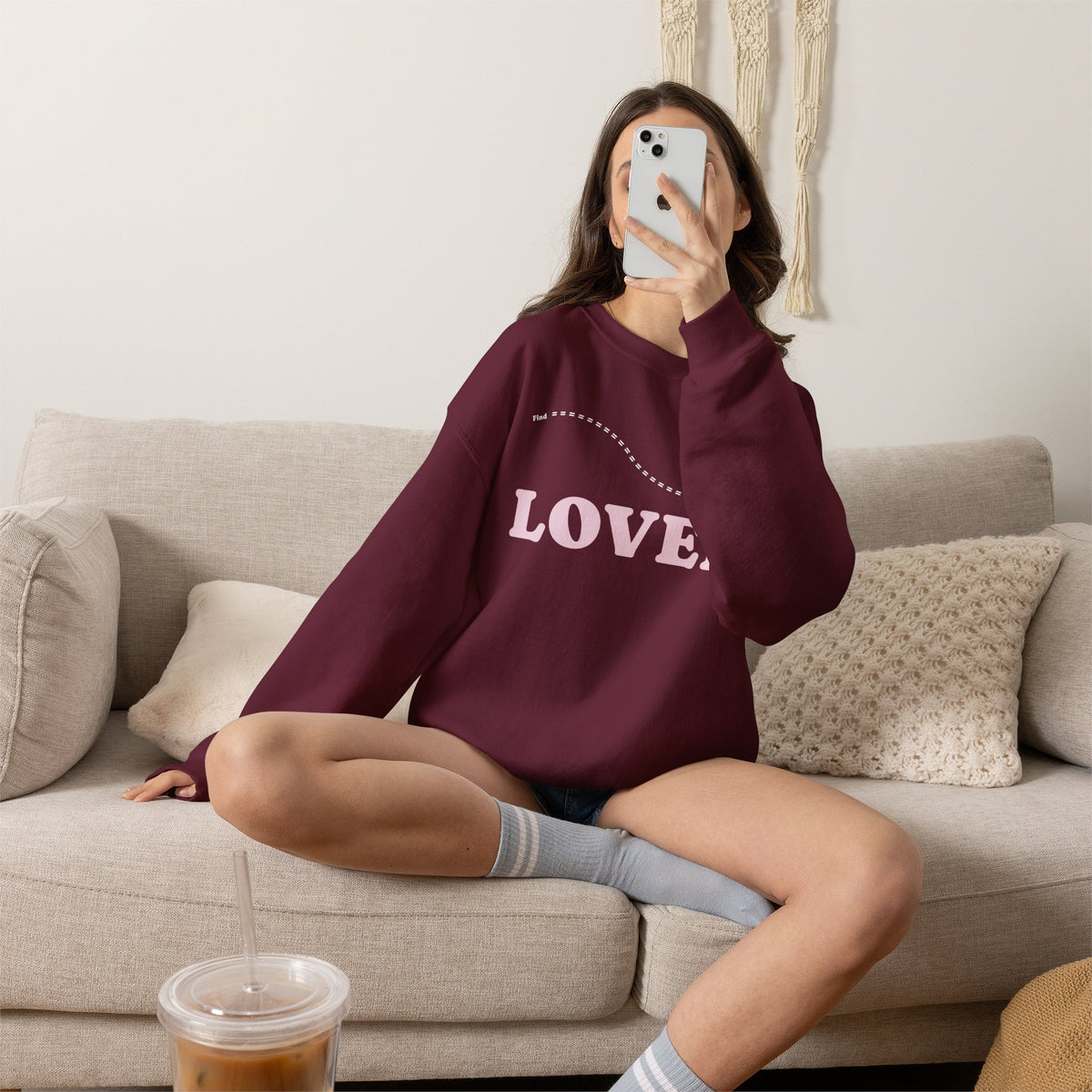 FIND ANOTHER LOVER|Crewneck Sweatshirt